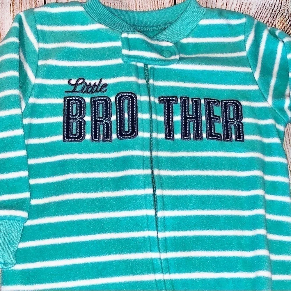 Carters Little Brother Footed Sleeper Size 6 Months